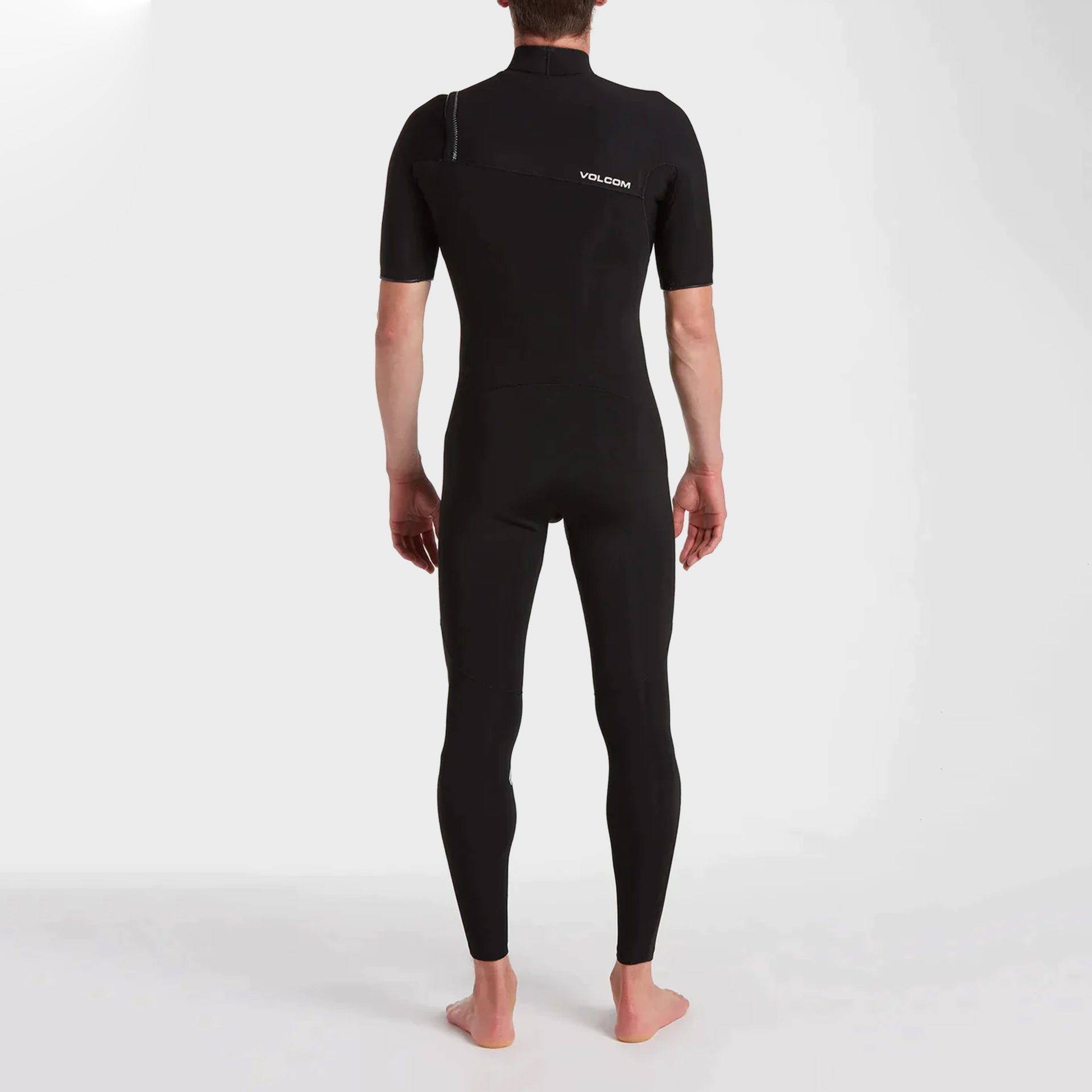 Volcom_2/2mm Short Sleeve Chest Zip Full Wetsuit - Mens Wetsuit - Black - ManGo Surfing