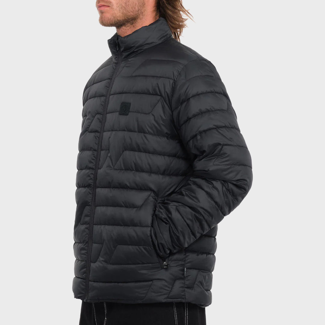 Volcom Mens Weestone Puff Jacket - Black - ManGo Surfing