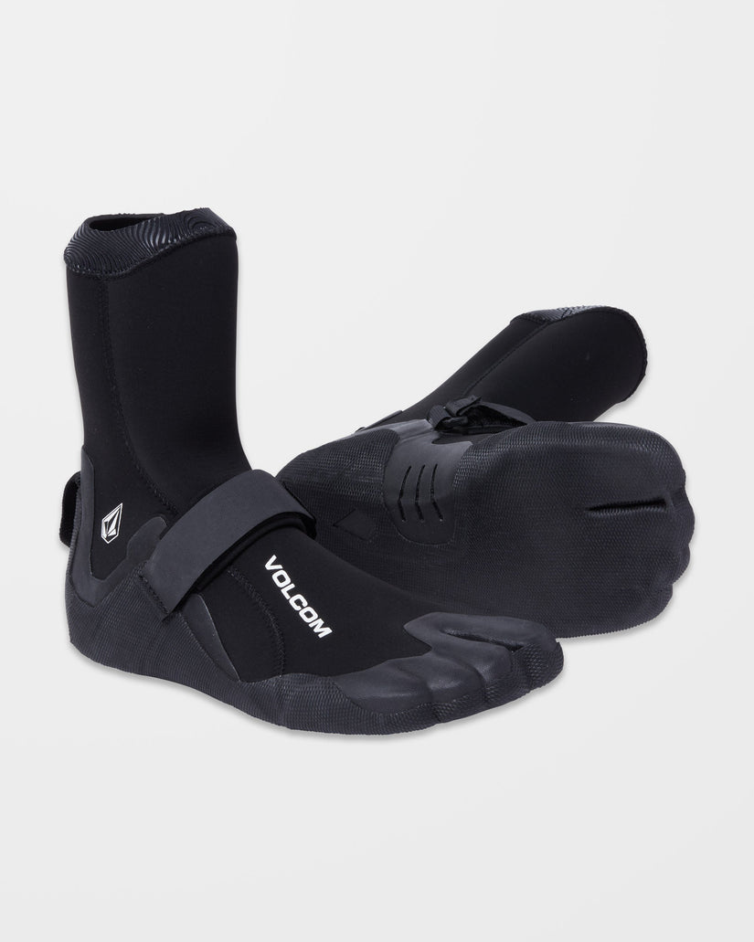 Volcom Mens 3mm Split Toe Bootie - Black - ManGo Surfing
