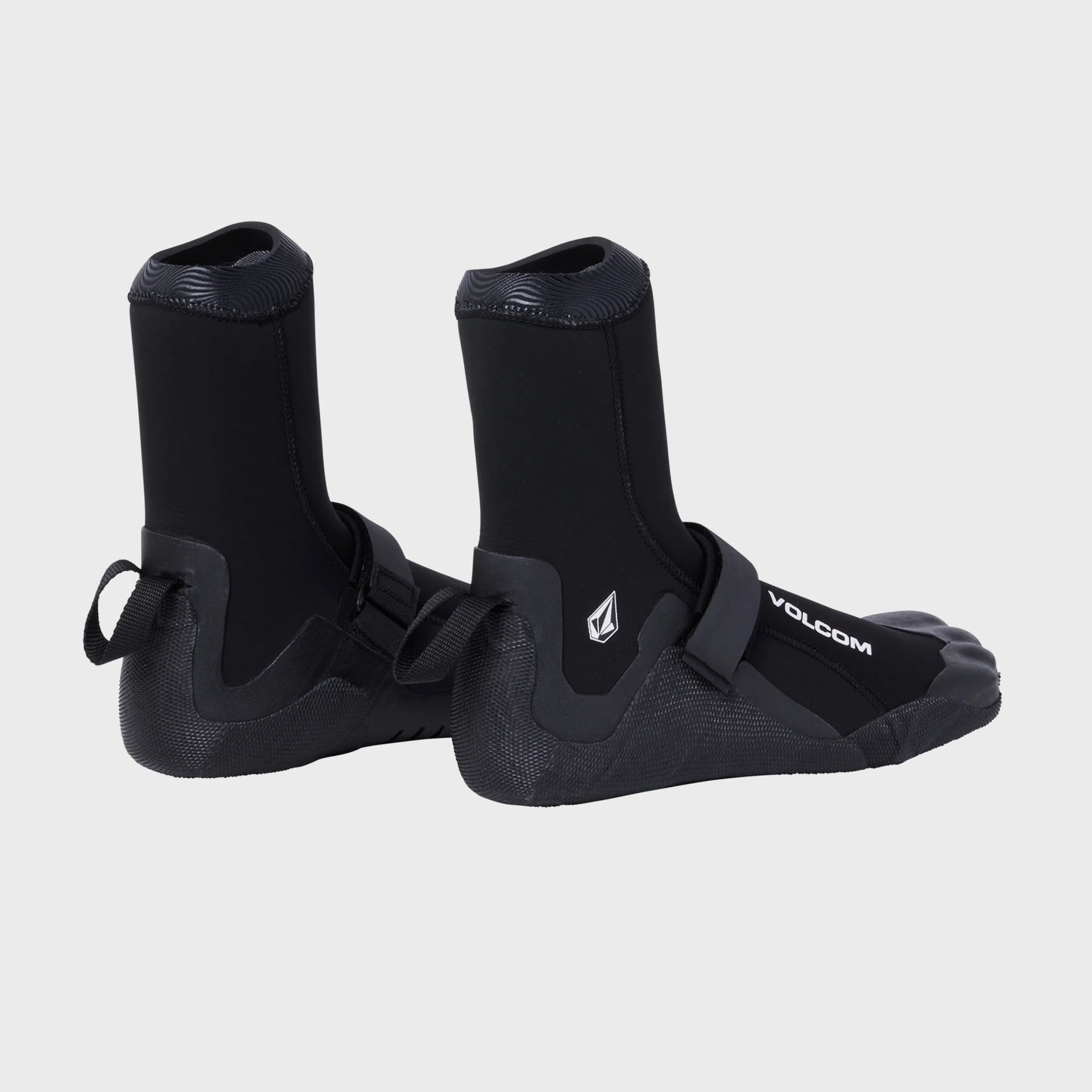 Volcom Mens 5mm Round Toe Booties - Black - ManGo Surfing