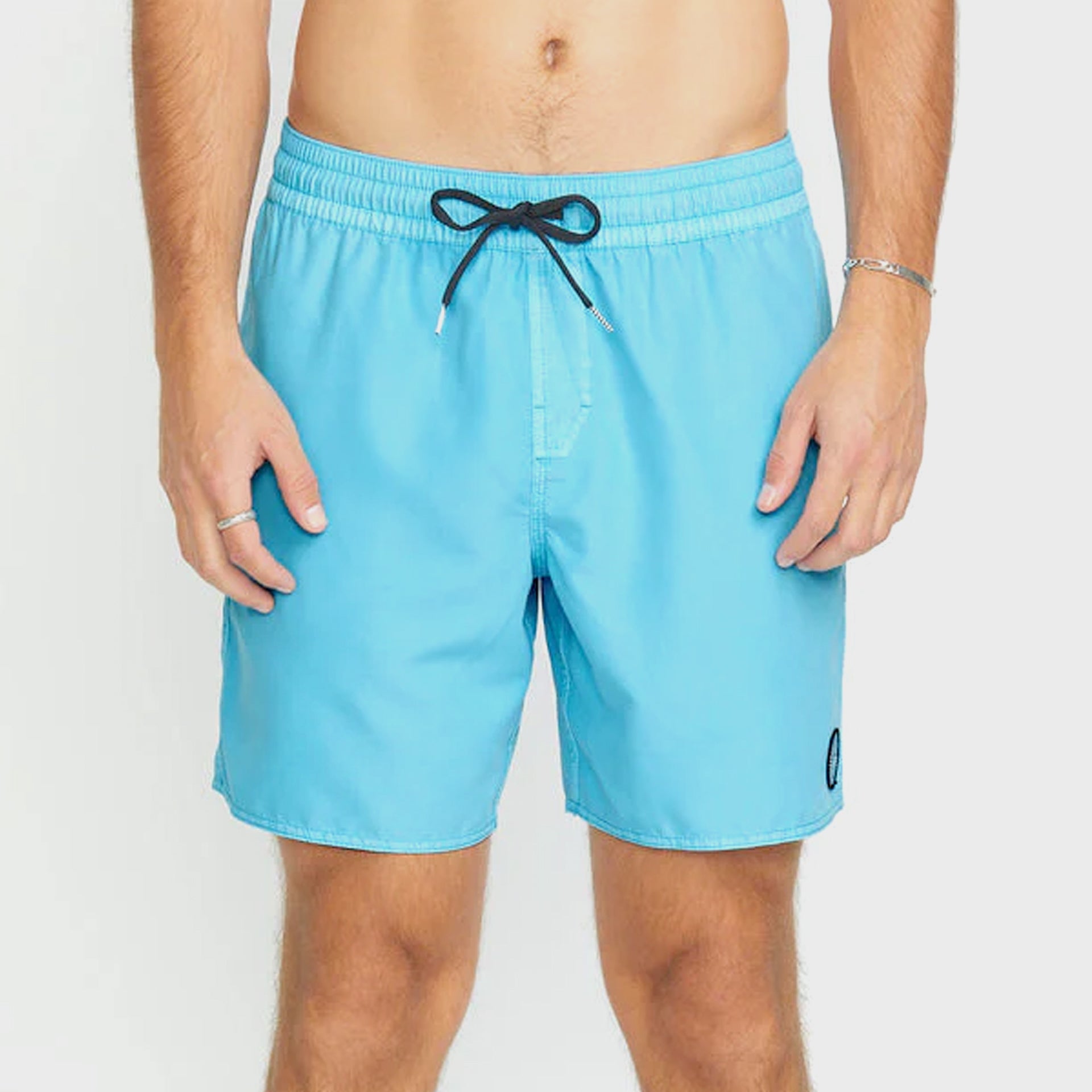 Volcom Mens Center Trunk 17" Boardshorts - Resin Blue - ManGo Surfing