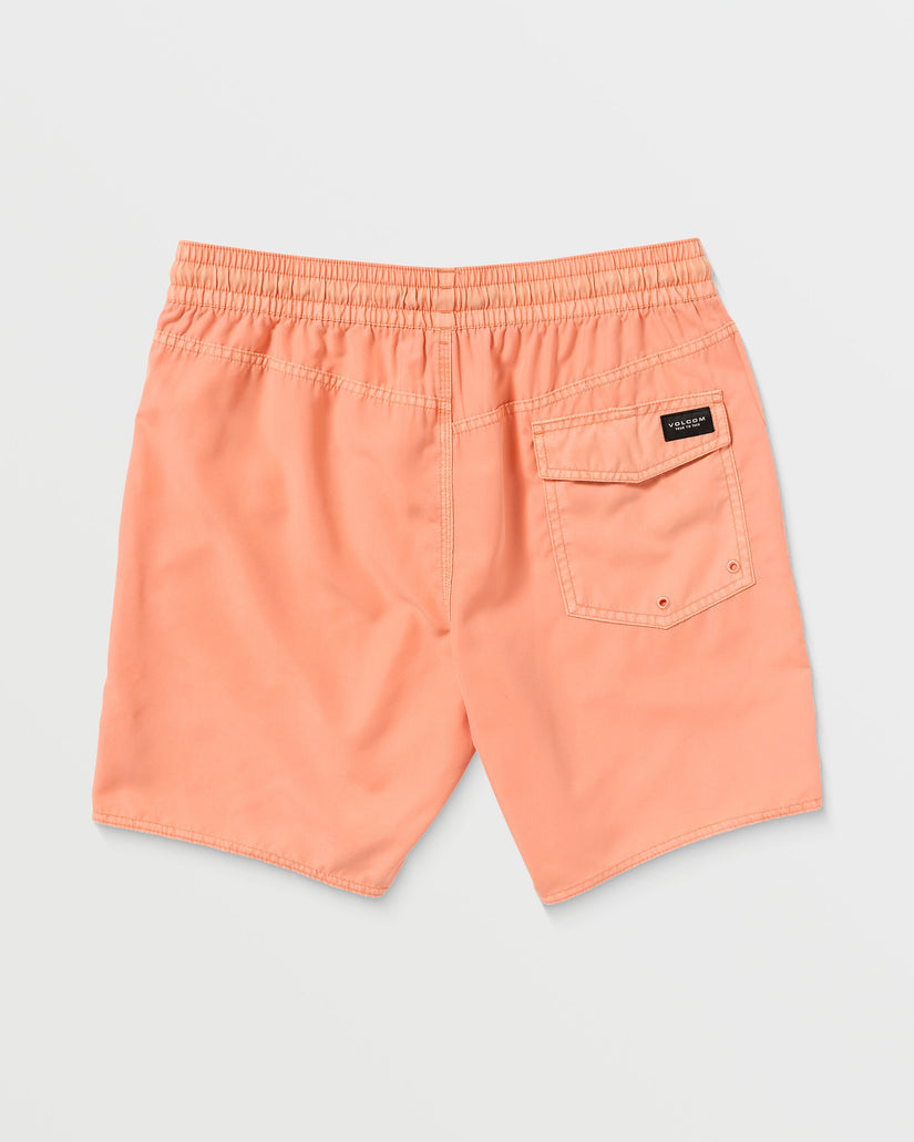 Volcom Mens Center Trunk 17" Boardshorts - Peach - ManGo Surfing