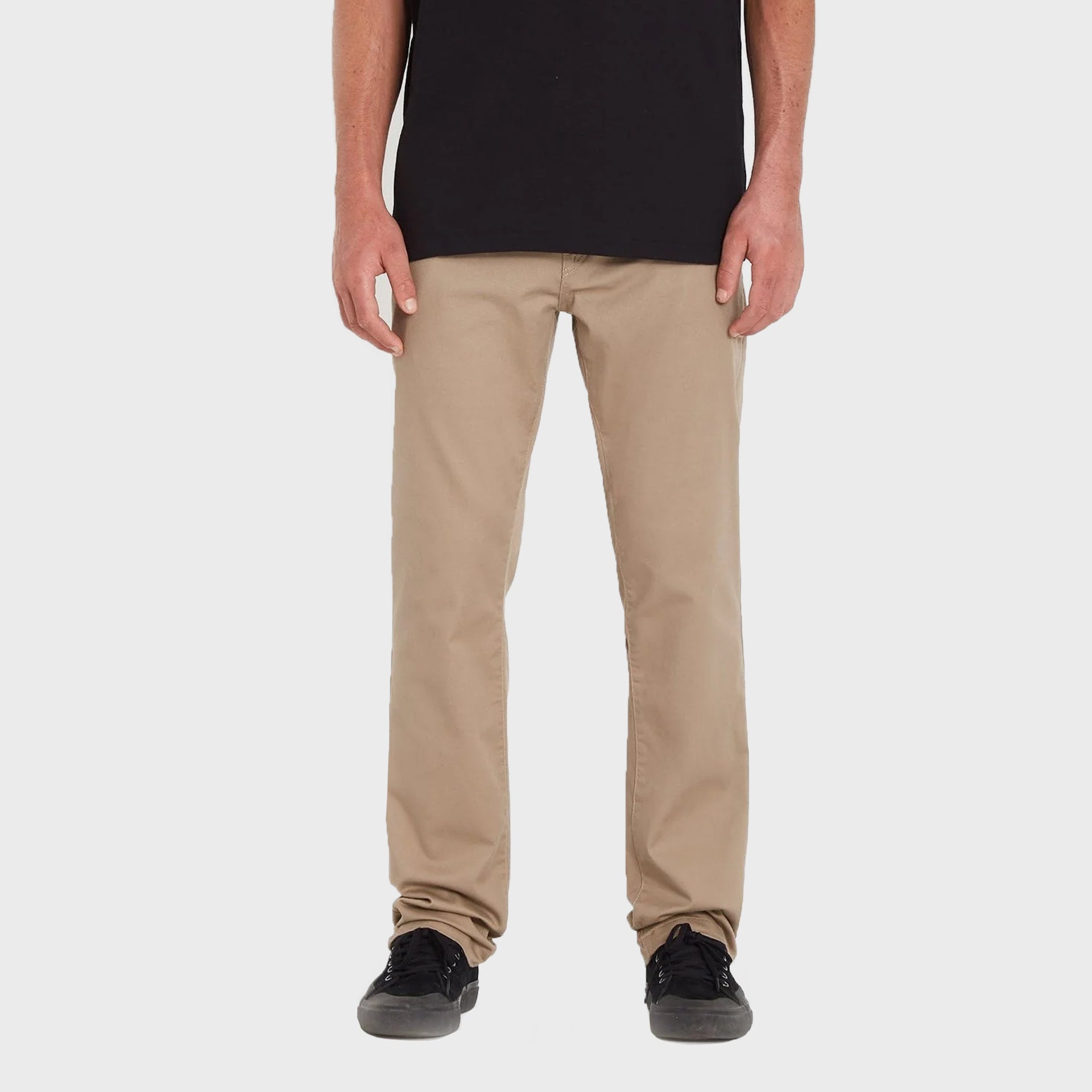 Volcom Mens Frickin Modern Stretch Trousers - Khaki - ManGo Surfing