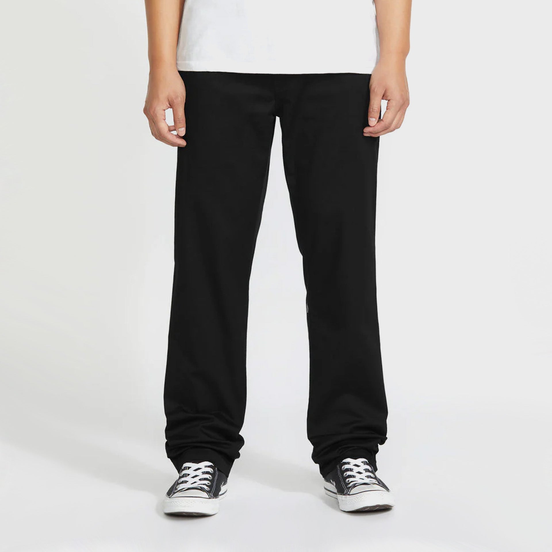 Volcom Mens Frickin Modern Stretch Trousers - Black - ManGo Surfing
