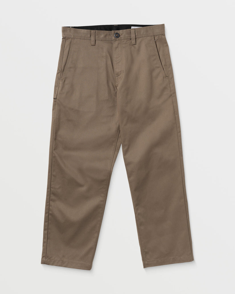 Volcom Mens Frickin Skate Chino Trousers - Teak - ManGo Surfing