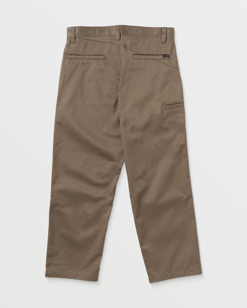 Volcom Mens Frickin Skate Chino Trousers - Teak - ManGo Surfing
