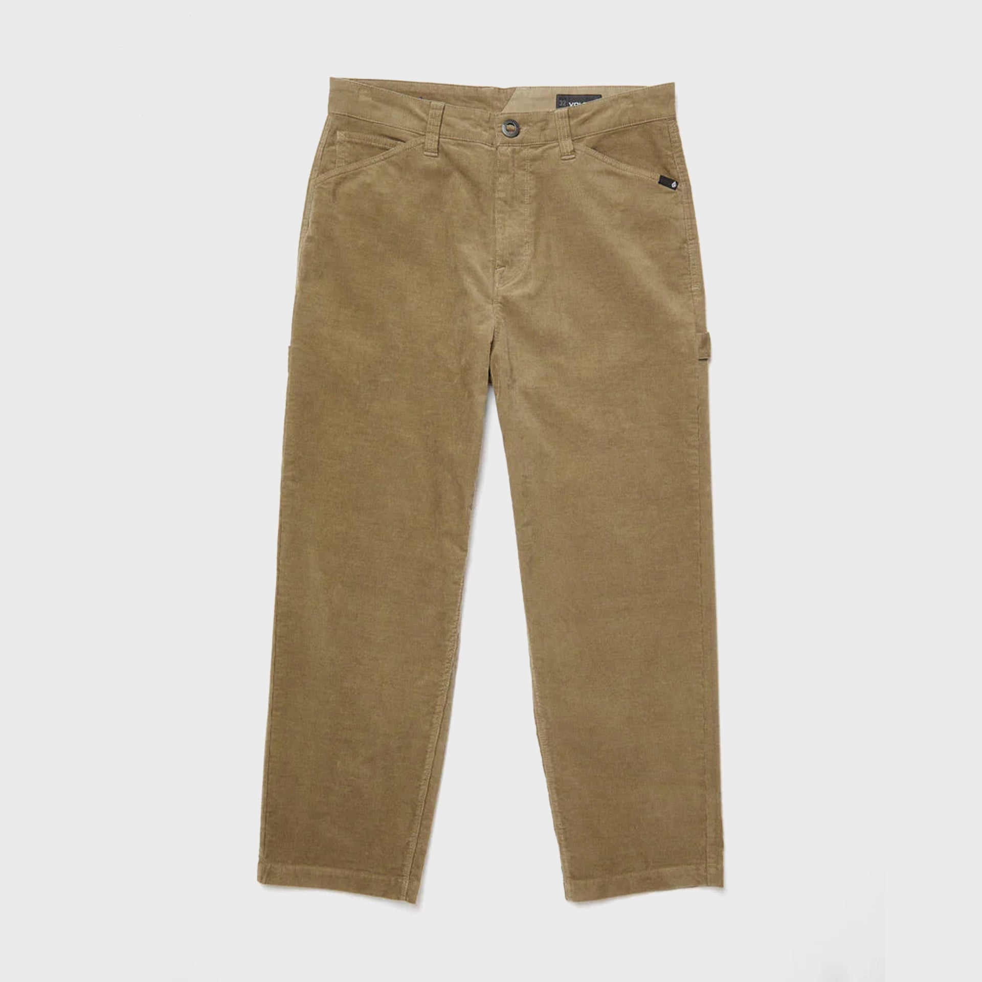 Volcom Mens Kraftsman Corduroy Trousers - Khaki - ManGo Surfing