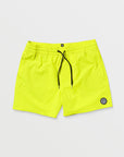 Volcom Mens Lido Solid Trunk 16" Boardshorts - Tennis Ball - ManGo Surfing