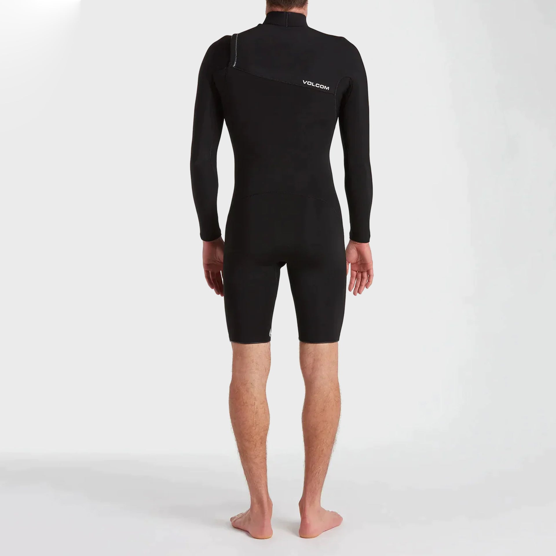 2/2mm Long Sleeve Spring Chest Zip Wetsuit - Mens Wetsuit - Black - ManGo Surfing