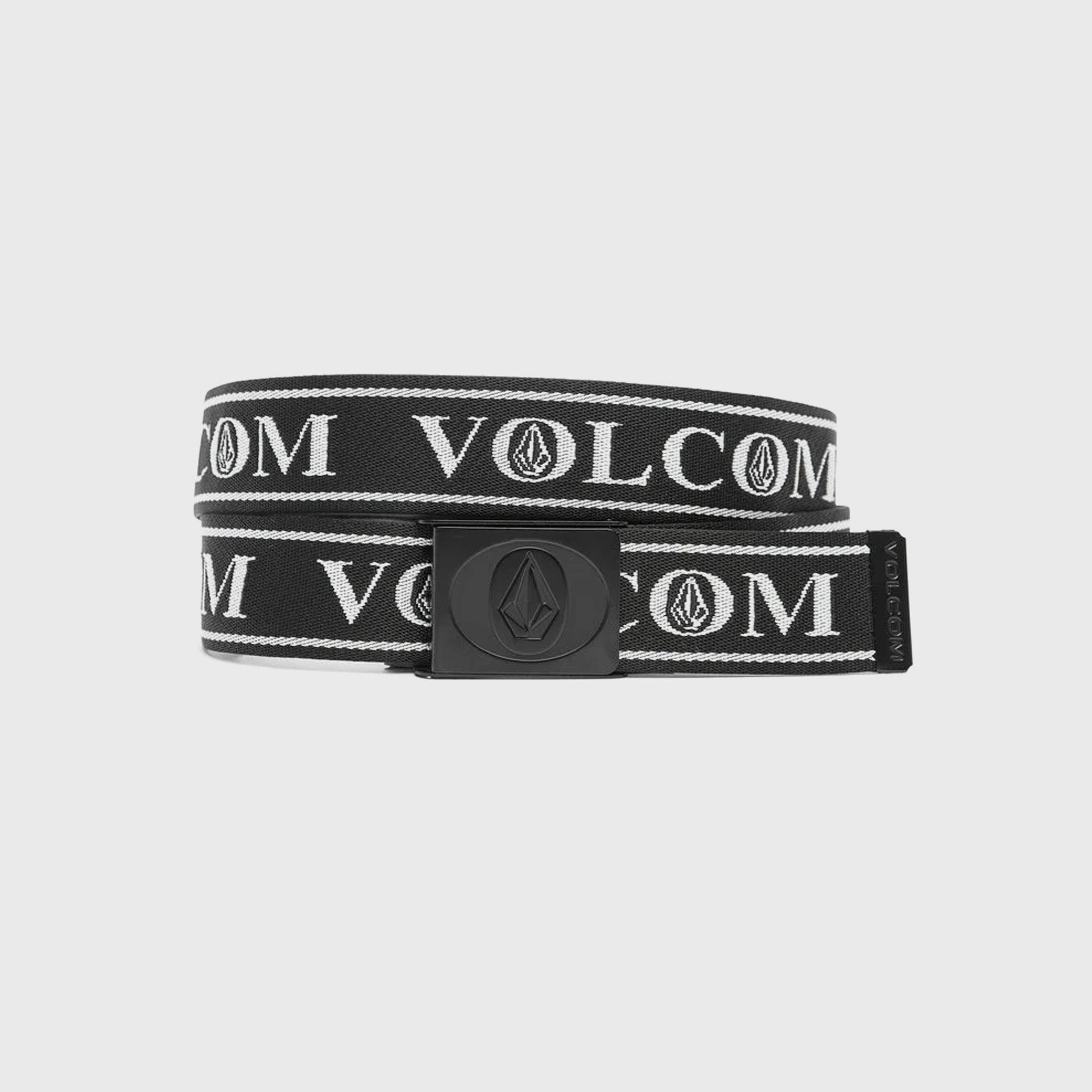 Volcom Mens Oh Stone Web Belt - One Size - Black - ManGo Surfing