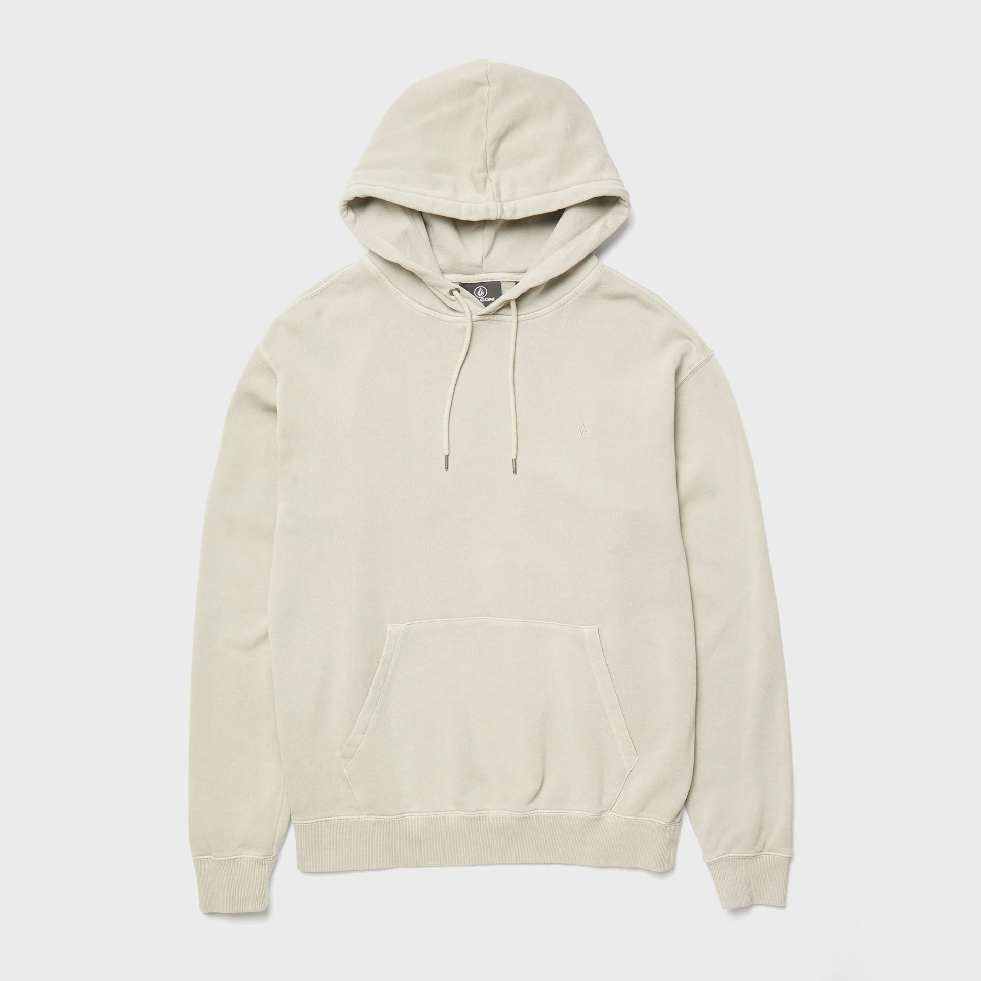 Volcom Mens Single Stone Hoodie - Light Khaki - ManGo Surfing