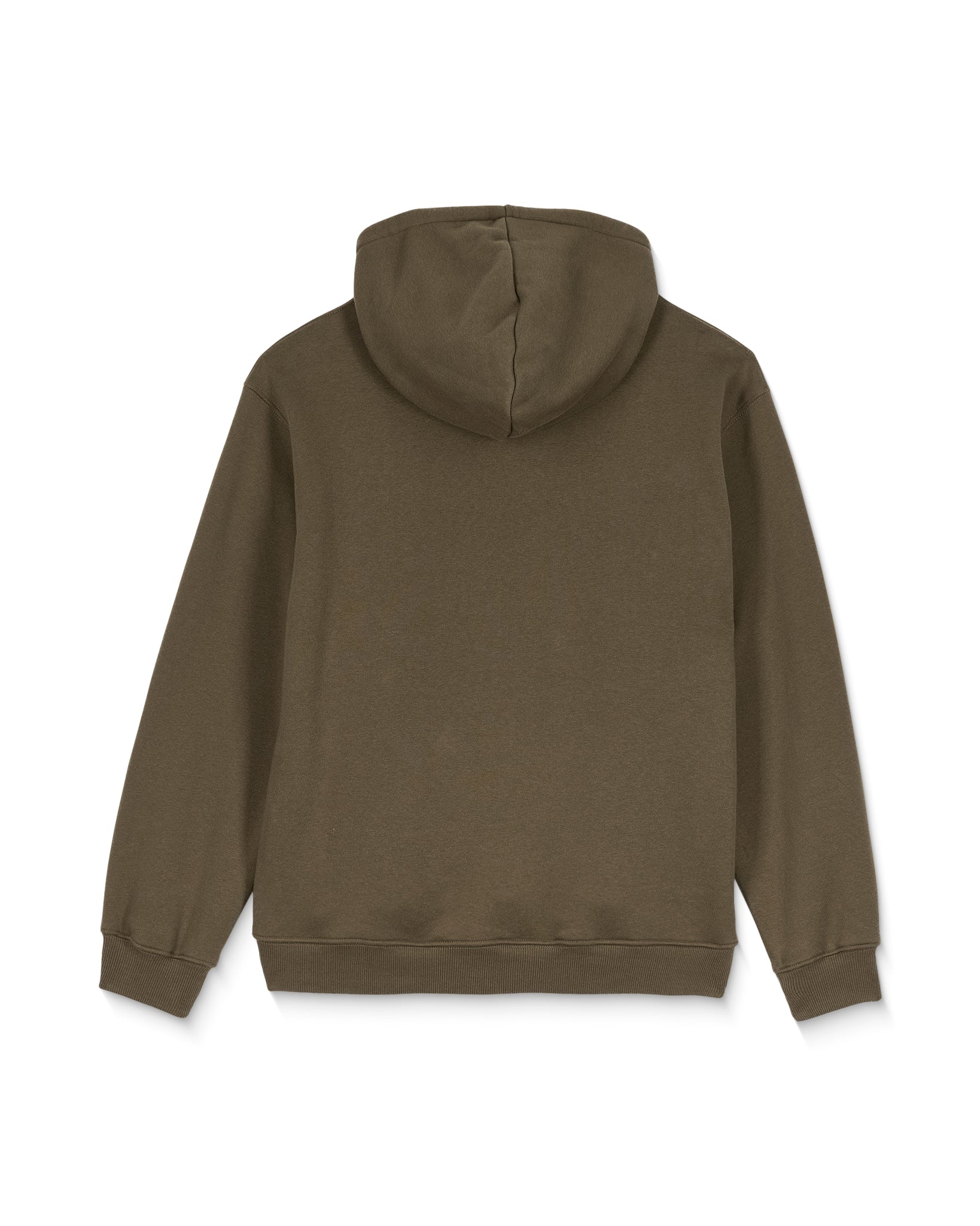Green hoodie on a white background