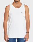 Volcom Mens Stone Blanks Tank Top - White - ManGo Surfing