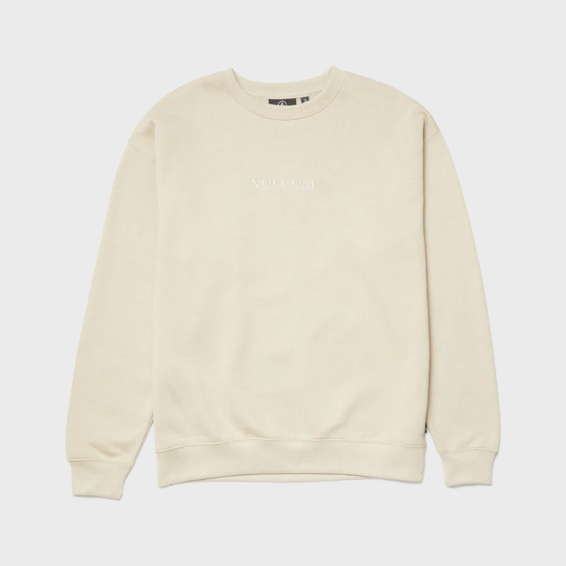 Volcom Mens Stone Sweatshirt - Light Khaki - ManGo Surfing