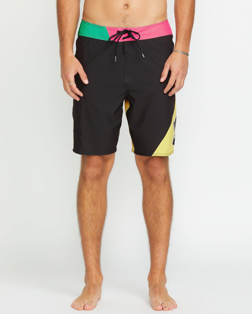 Volcom Mens Vee Bee Mod 20&quot; Boardshorts - Black - ManGo Surfing