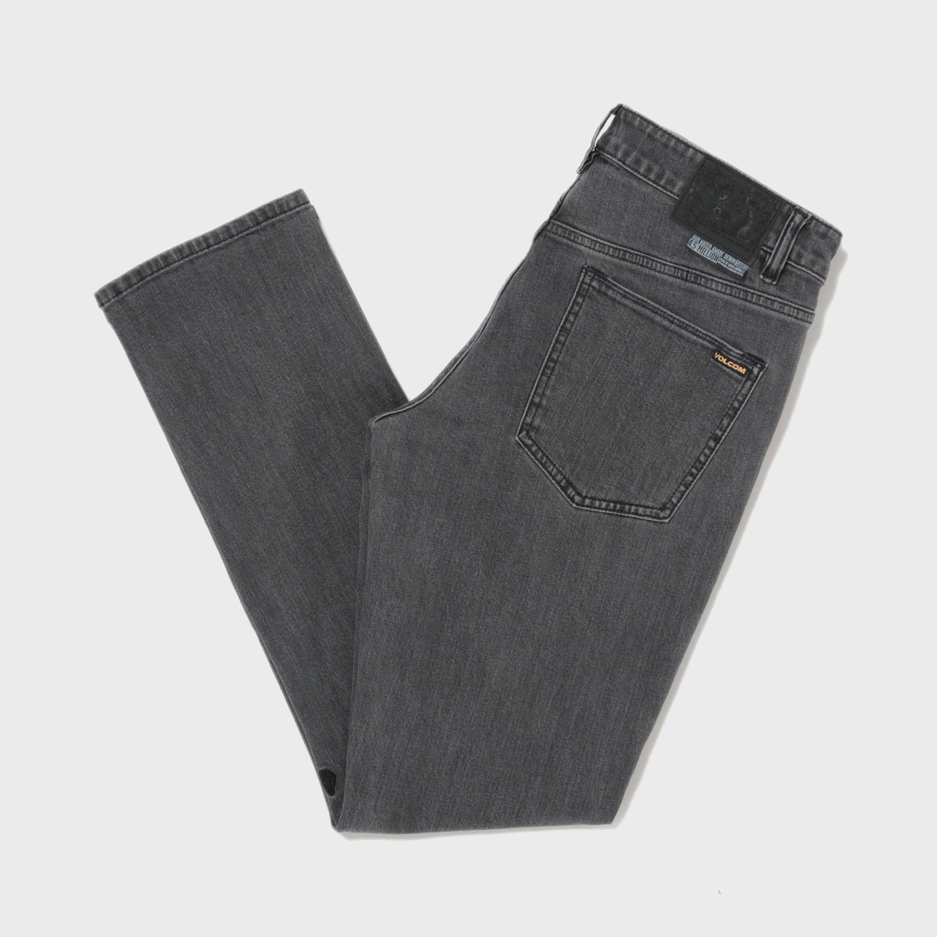 Volcom Mens Vorta Jeans - Neutral Grey - ManGo Surfing