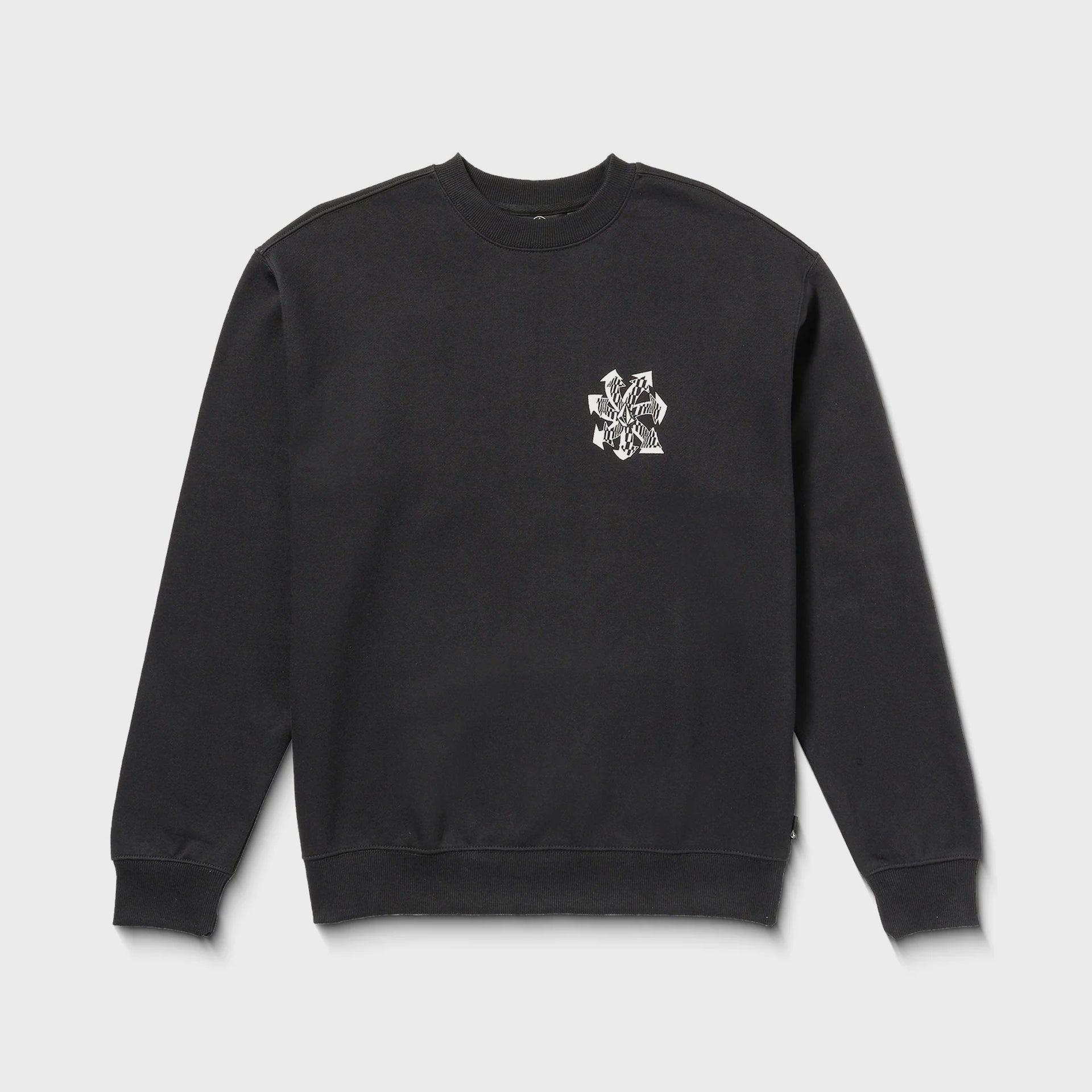 Volcom Mens Watanite Crew Sweatshirt - Black - ManGo Surfing
