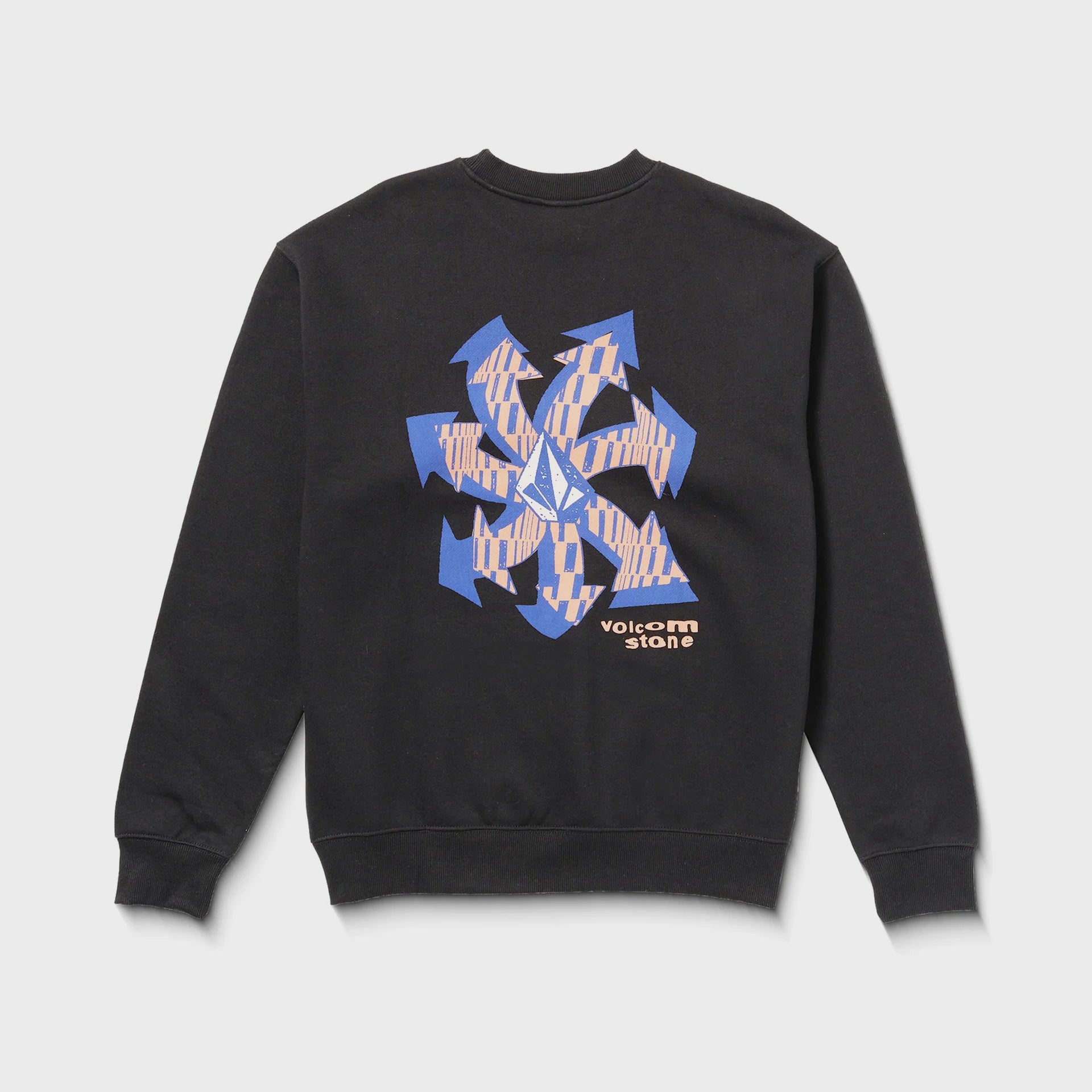 Volcom Mens Watanite Crew Sweatshirt - Black - ManGo Surfing