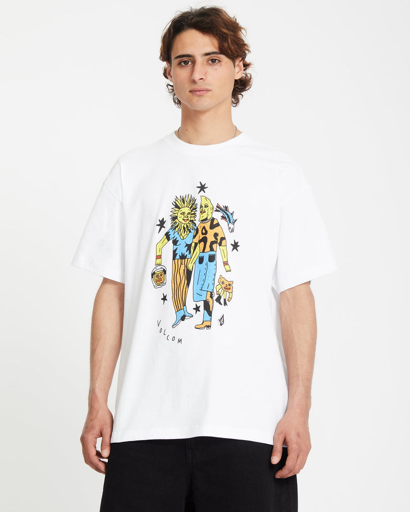 Volcom Unisex FA Bob Mollema 3 T-Shirt - White - ManGo Surfing