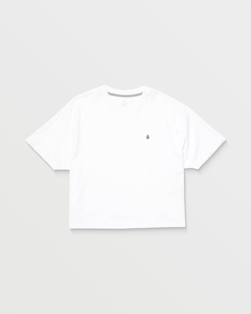 Volcom Womens Stone Blanks Up T-Shirt - White - ManGo Surfing