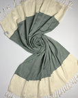 Weavico - Diamond Turkish Beach Towel - 100% Cotton - Dark Green