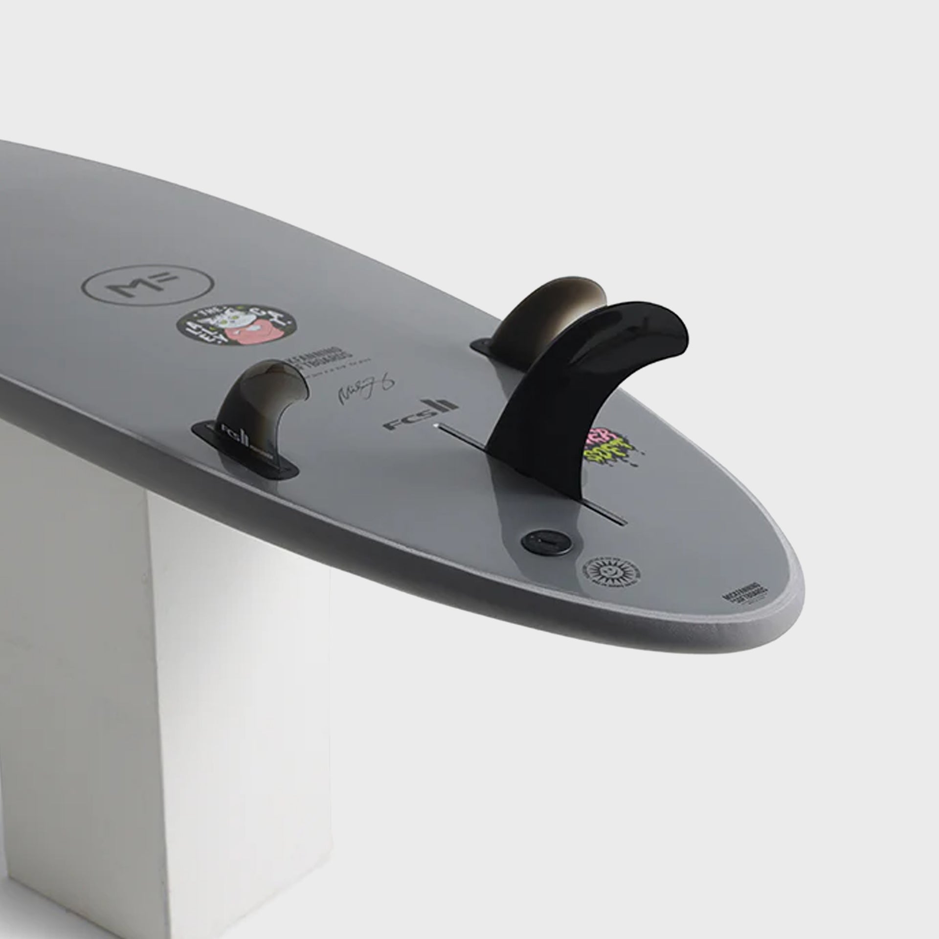 Mick Fanning Alley Cat Super Soft Softboard - Grey/Grey