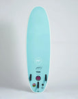 Mick Fanning Beastie Supersoft Surfboard Multi Box 3F - White/Teal - ManGo Surfing
