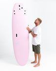 Mick Fanning Double Rainbow Super Soft (Screw Thru 3F) Surfboard - Pink/Soy
