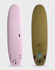 Mick Fanning Double Rainbow Super Soft (Screw Thru 3F) Surfboard - Pink/Soy