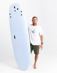 Mick Fanning Double Rainbow Super Soft (Screw Thru 3F) Surfboard - Sky/Soy