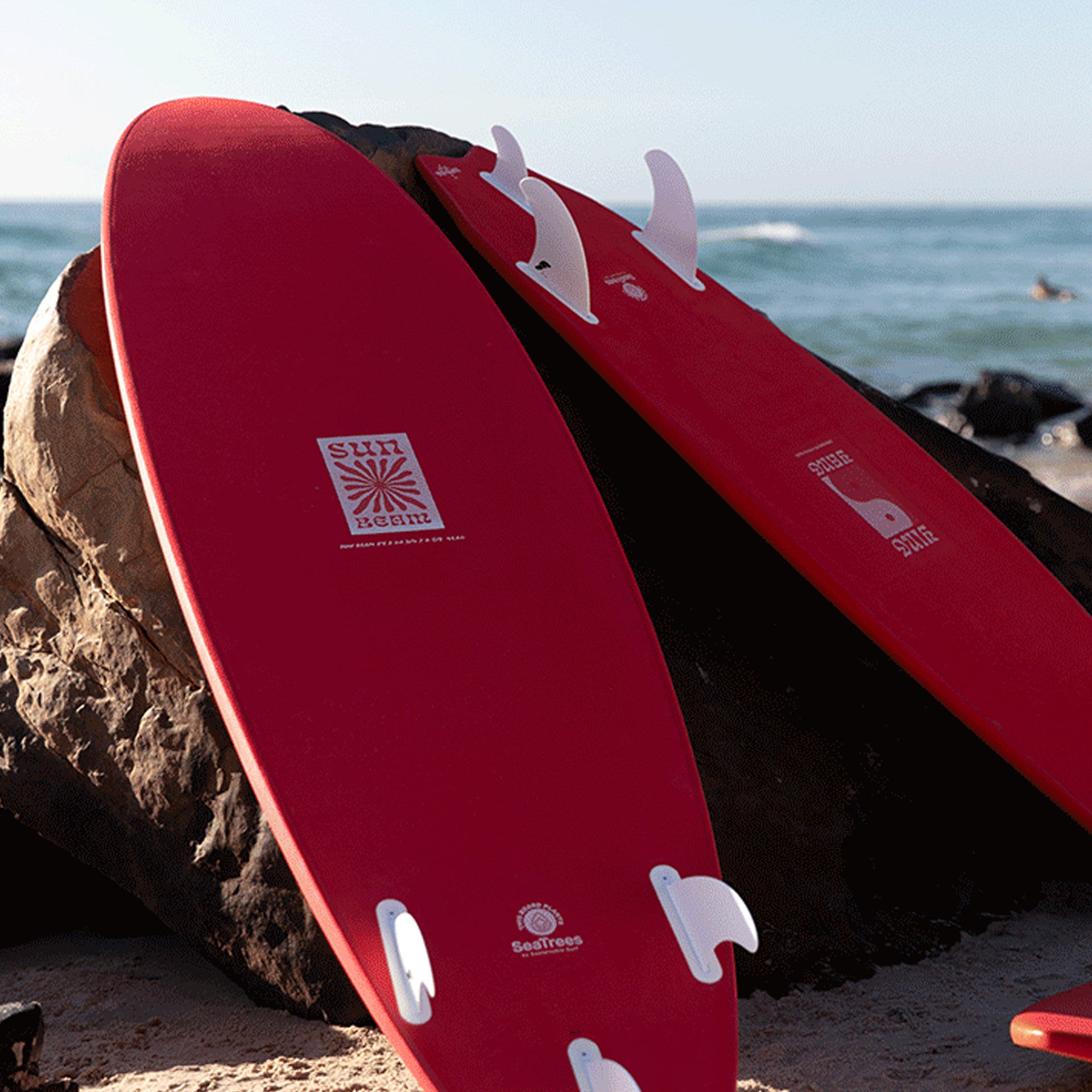 Mick Fanning X Laura Enever Sun Beam Surfboard - Cherry - ManGo Surfing
