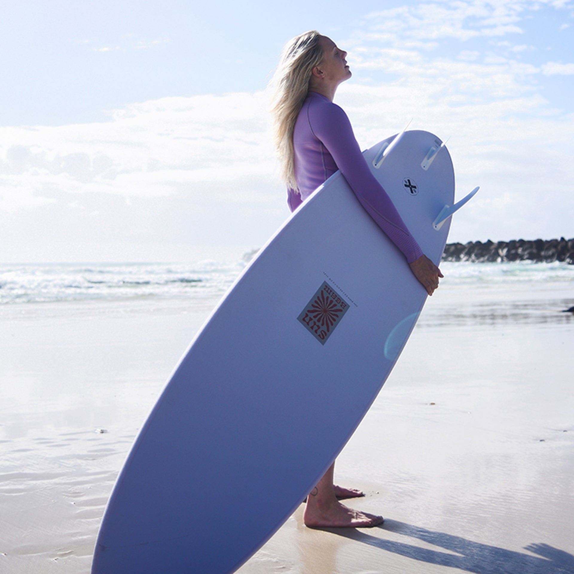 Mick Fanning X Laura Enever Sun Beam Surfboard - Hydrangea - ManGo Surfing