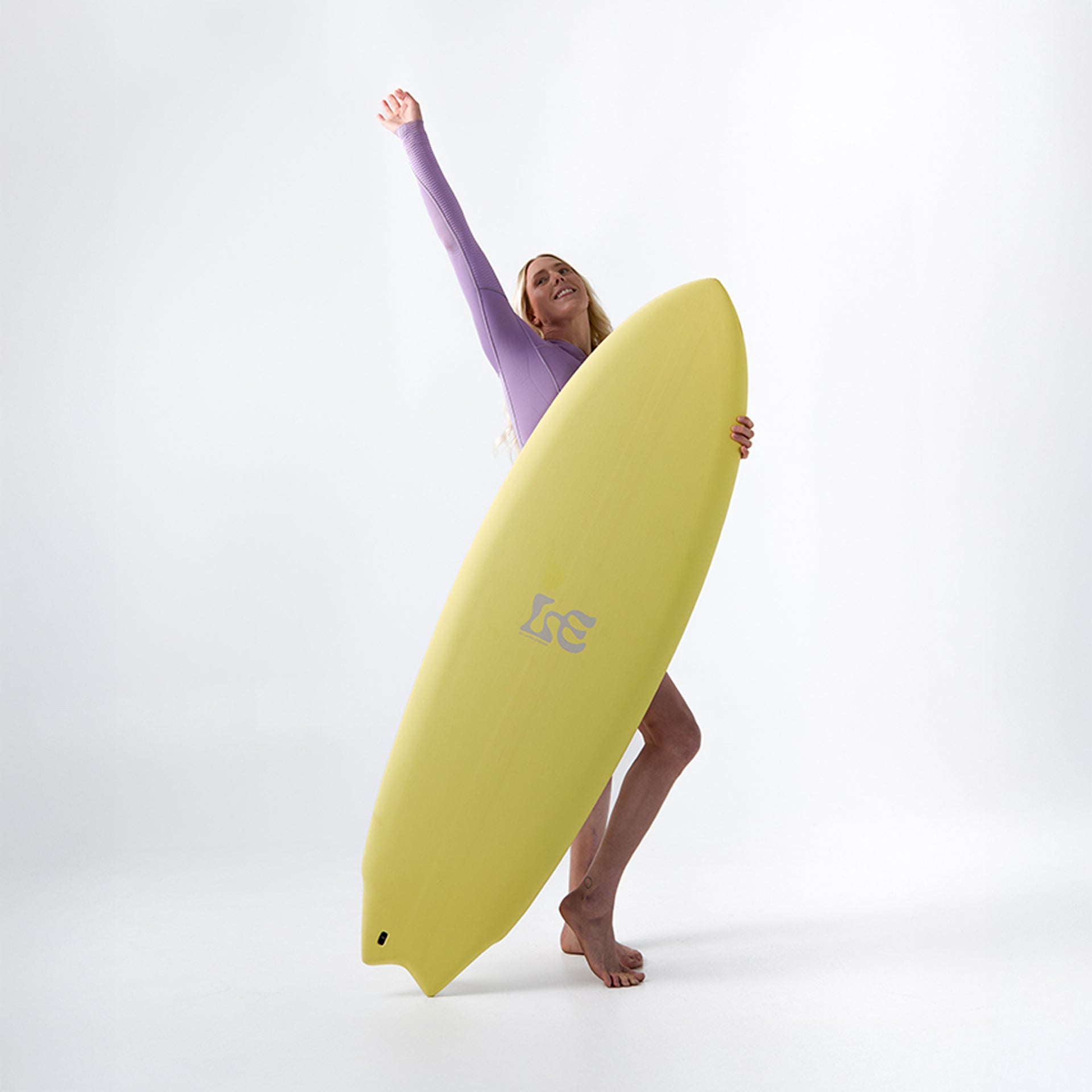 Mick Fanning X Laura Enever Ying Yang Surfboard - Sugar Cookie - ManGo Surfing