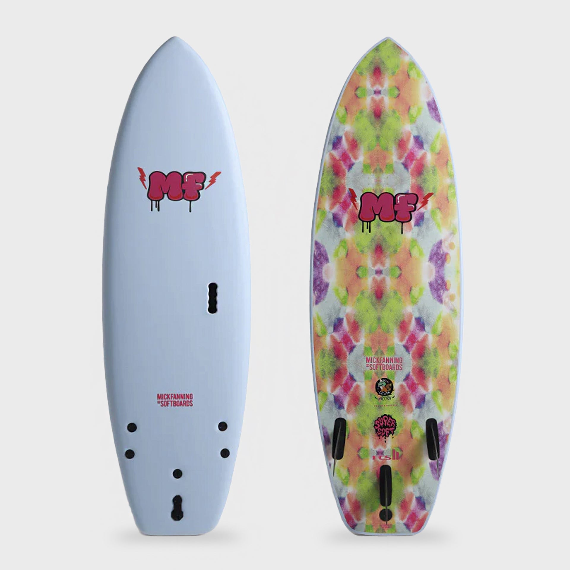 Mick Fanning Unicorn Super Soft (Futures) Surfboard - Sky - ManGo Surfing