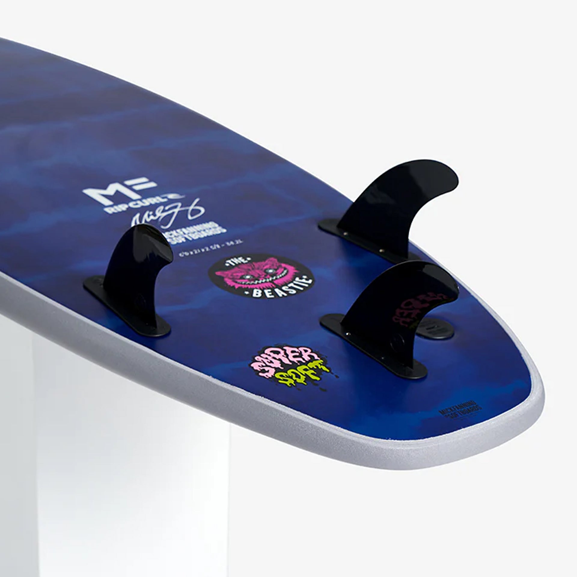 Mick Fanning x Ripcurl Super Soft Beastie Tri Softboard - Grey