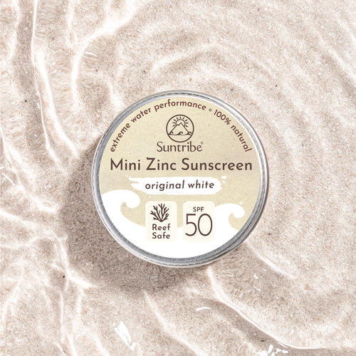 Suntribe Organic Mineral Mini Zinc Tin SPF 50 - White