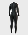 Mystic Womens Haven Double Front Zip 5/3 Fullsuit - Black