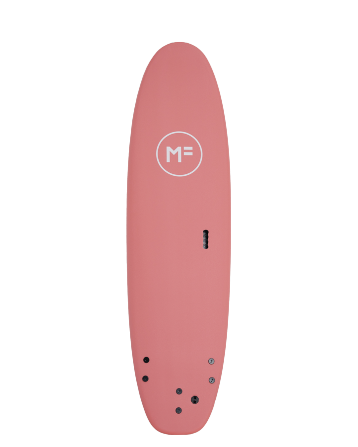 7&#39;0 Surf School Super Soft Surfboard - Screw Thru 3F - Coral - ManGo Surfing