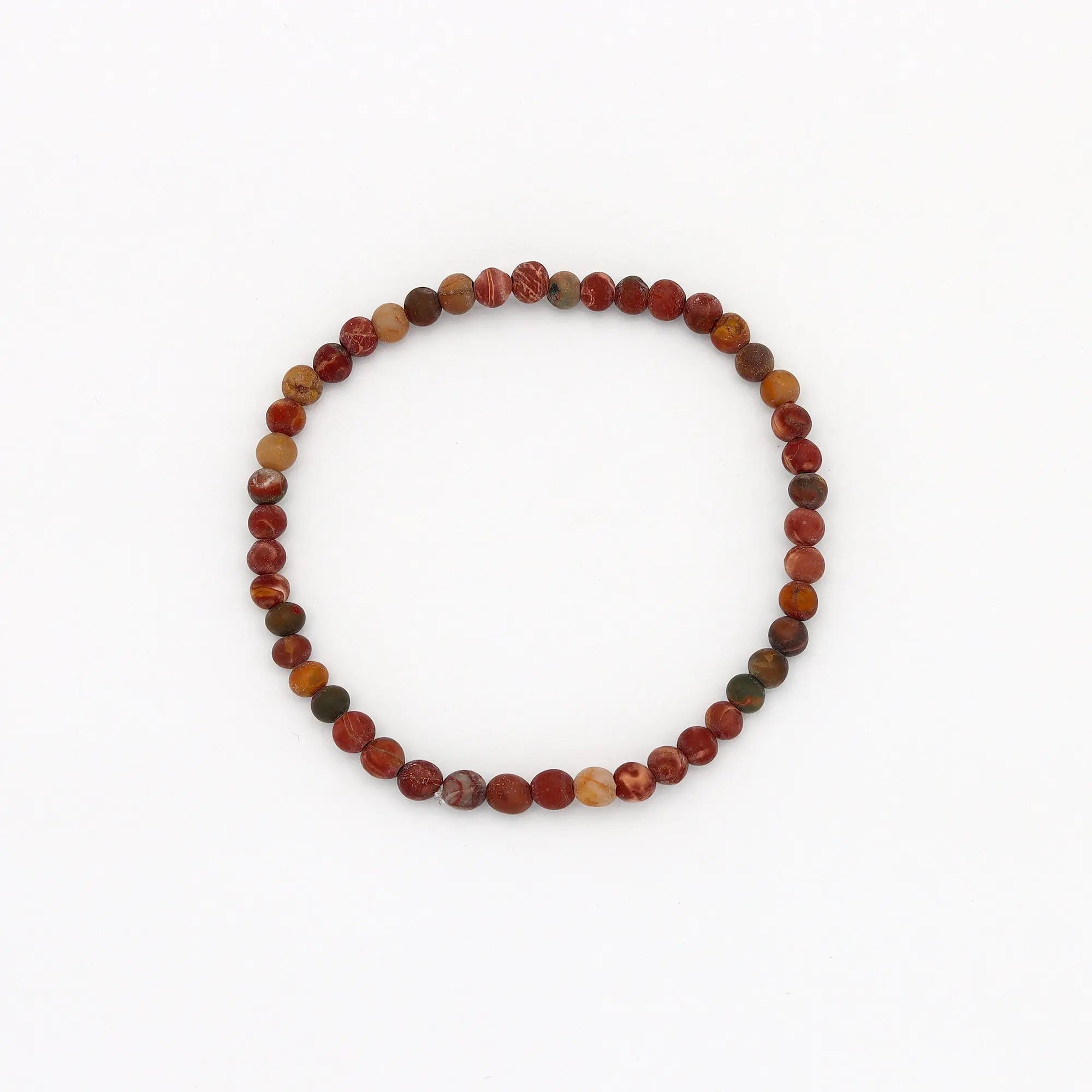 Pineapple Island Mãlie Red Turquoise Stretchy Bracelet - Red Turquoise Matte