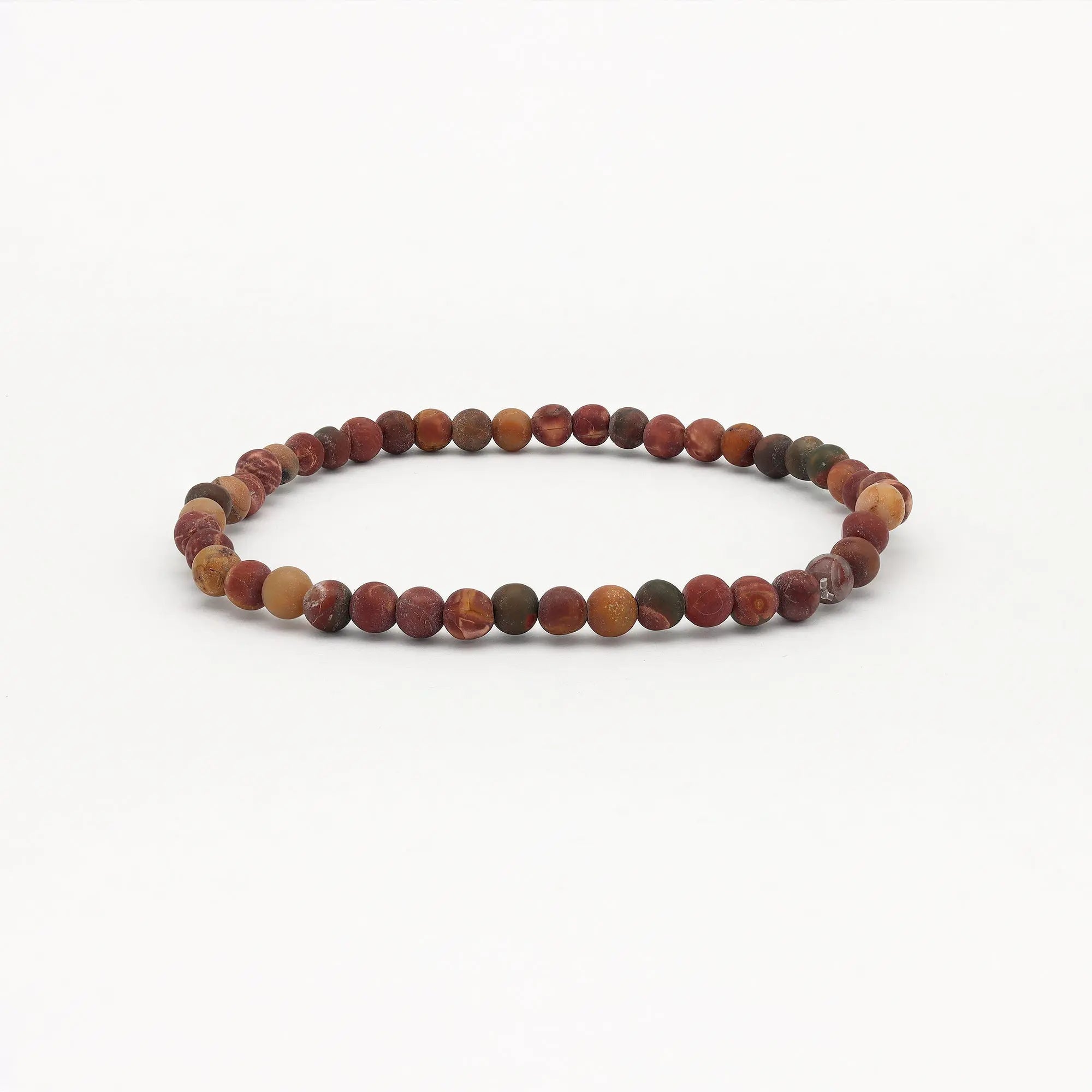 Pineapple Island Mãlie Red Turquoise Stretchy Bracelet - Red Turquoise Matte