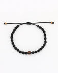 Pineapple Island Memutar Cord and Gemstone Bracelet - Tigers Eye
