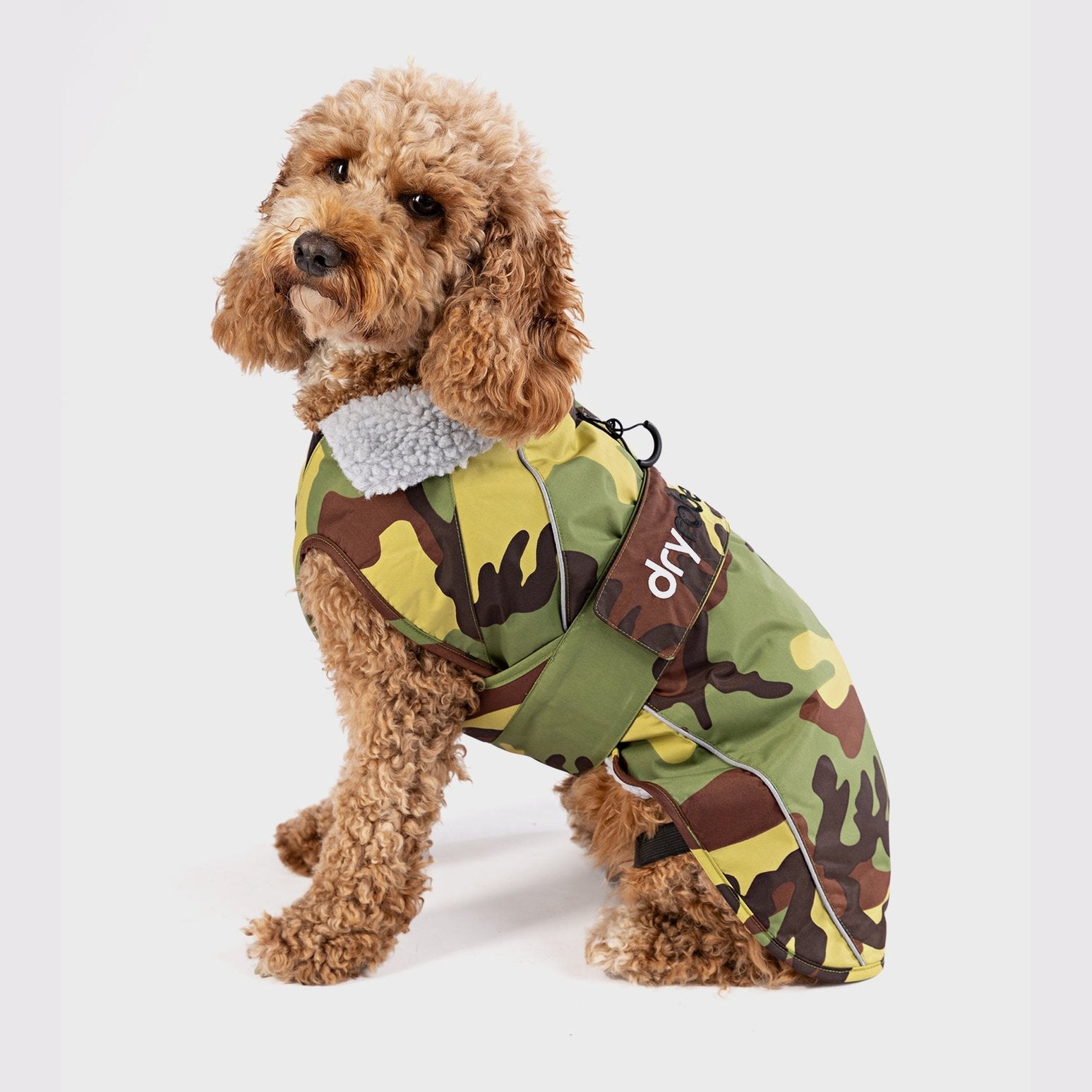 Dryrobe Dog Coat (XX-Large) - Camo Grey - ManGo Surfing