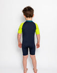 C-Skins C-Kid NuWave Baby FZ Shortie - Bluestone/Lime