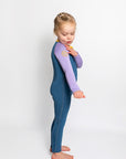 C-Skins C-Kids NuWave Baby FZ Steamer - Steel Blue/Lilac