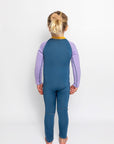 C-Skins C-Kids NuWave Baby FZ Steamer - Steel Blue/Lilac