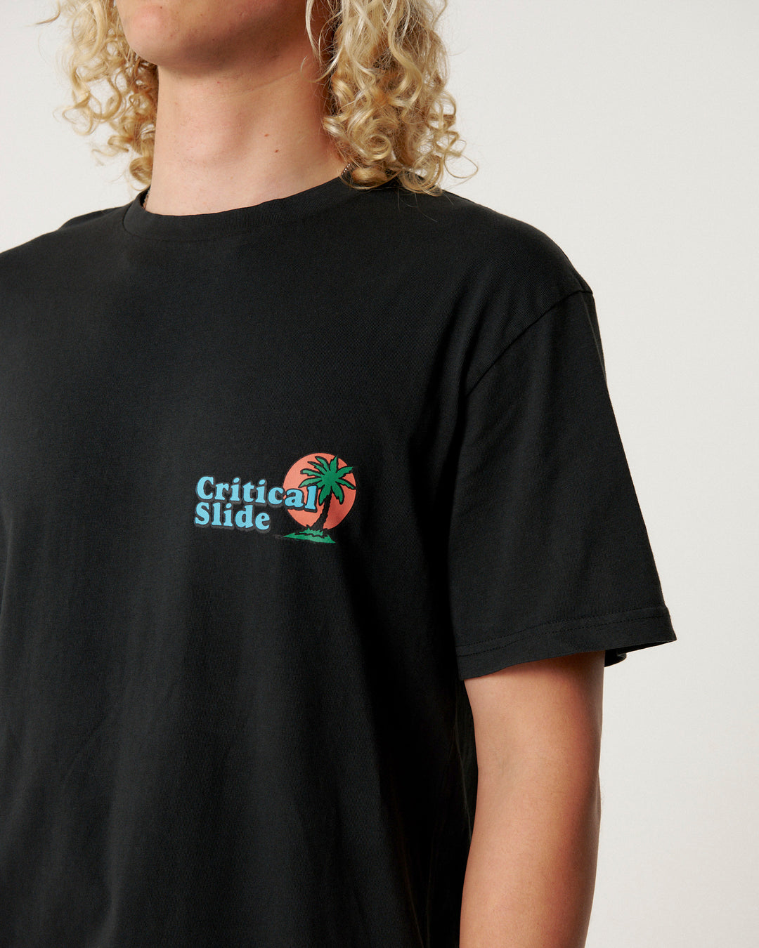 The Critical Slide Society Mens Oasis T-Shirt - Vintage Black