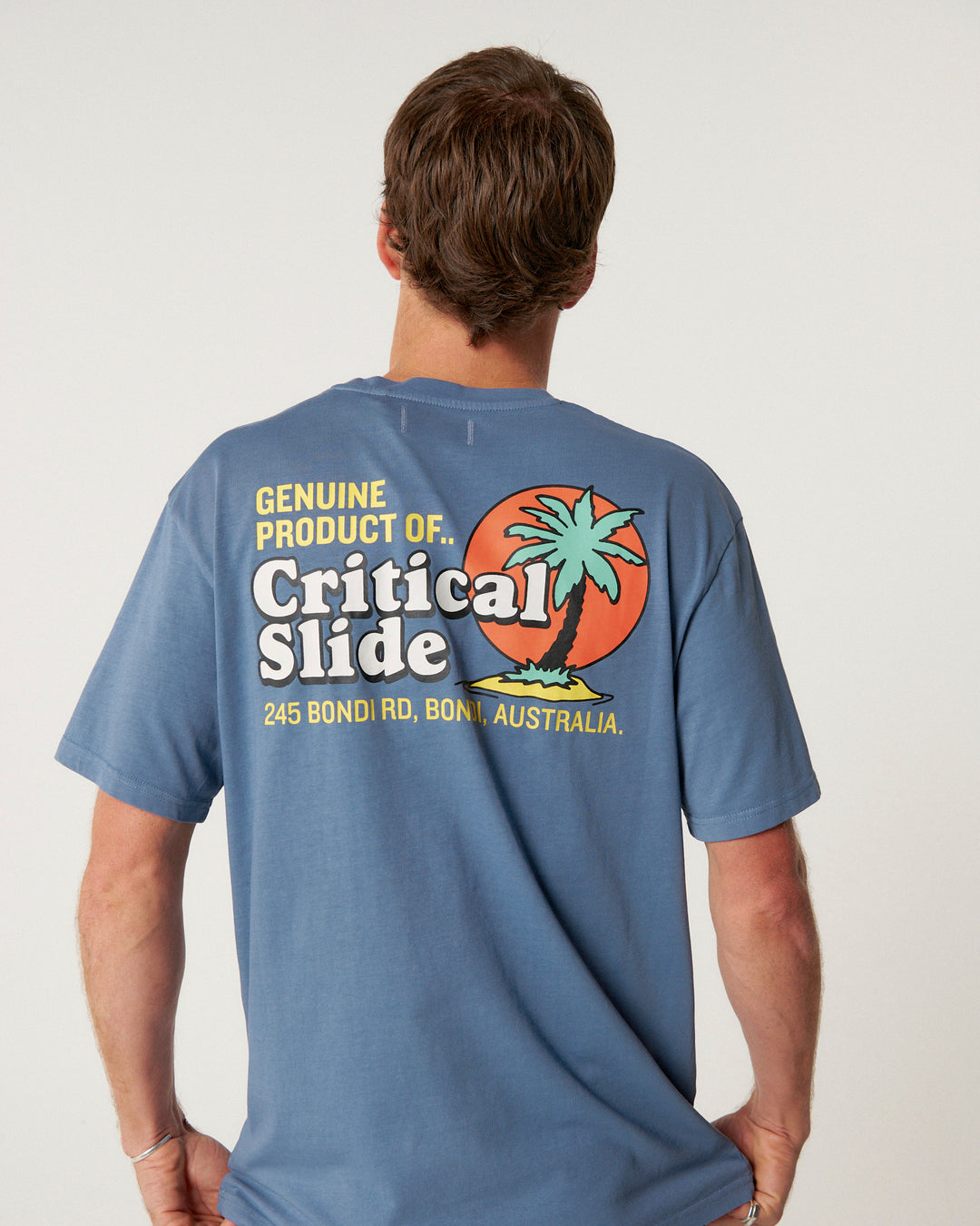 The Critical Slide Society Mens Oasis T-Shirt - Blue