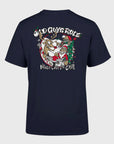 Old Guys Rule 'Never Over The (Xmas) Chill' T-Shirt - Navy