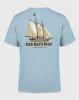 Old Guys Rule 'Sailing Through Life' T-Shirt - Light Blue