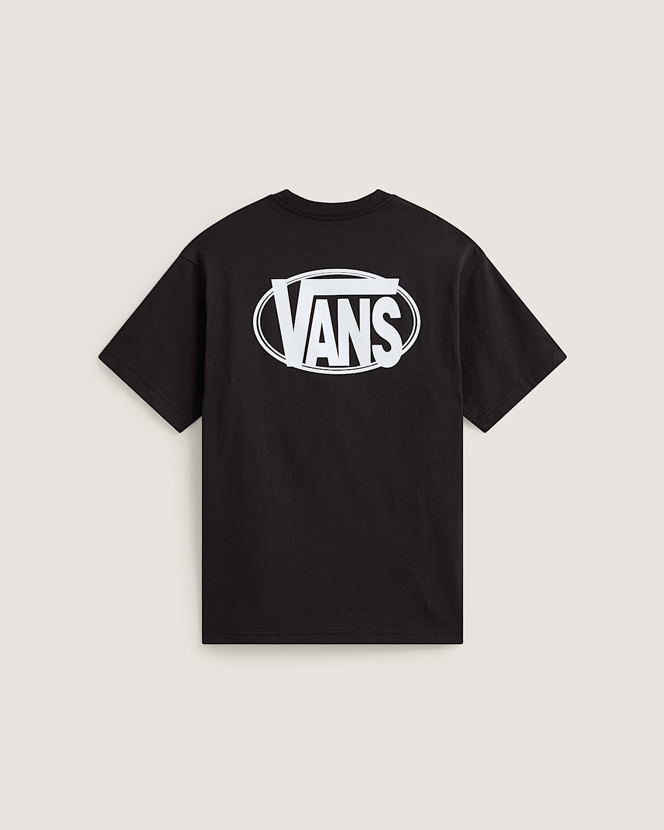 Vans Mens Oval Logo Loose Short Sleeve T-Shirt - Black